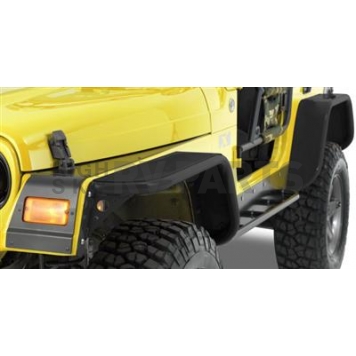 Warrior Products Fender Flare - Silver Aluminum Diamond Plate Set Of 2 - 7304