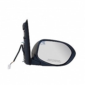 K-Source Exterior Mirror Electric Rectangular Black Single - 63049H