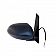 K-Source Exterior Mirror Electric Rectangular Black Single - 63049H