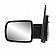 K-Source Exterior Mirror Manual OEM Black Single - 63056H