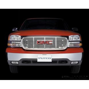 Putco Grille Insert - Polished Aluminum Rectangular - 302102