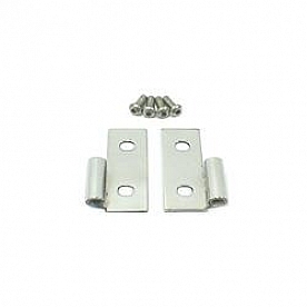 Rugged Ridge Door Hinge - Half Door Stainless Steel Silver - 1111304