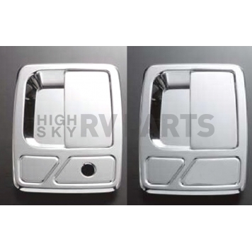 All Sales Exterior Door Handle -  Chrome Plated Aluminum Set Of 2 - 511C