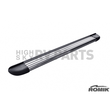 Romik USA Running Board Silver Aluminum Stationary - 20043418