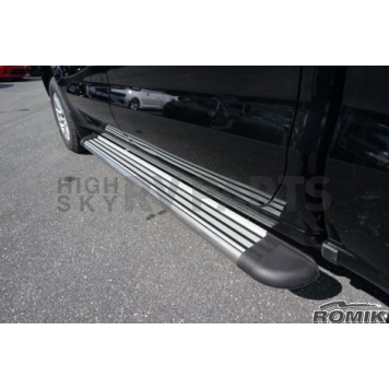 Romik USA Running Board Silver Aluminum Stationary - 20043418-2