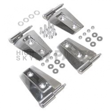 Crown Automotive Door Hinge - Half Door Stainless Steel Silver - RT34071