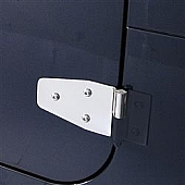Rugged Ridge Door Hinge - Half Door Stainless Steel Silver - 1111302