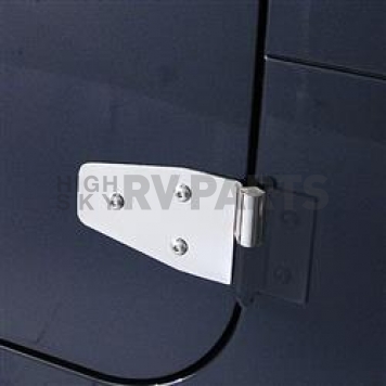 Rugged Ridge Door Hinge - Half Door Stainless Steel Silver - 1111302
