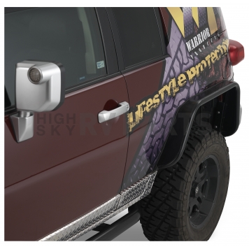 Warrior Products Fender Flare - Black Steel Powder Coated Set Of 2 - S3002-1