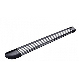 Romik USA Running Board Polished Aluminum Stationary - 21316418