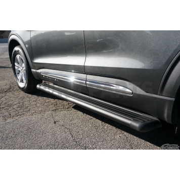Romik USA Running Board Black Anodized Aluminum Stationary - 22392419-5