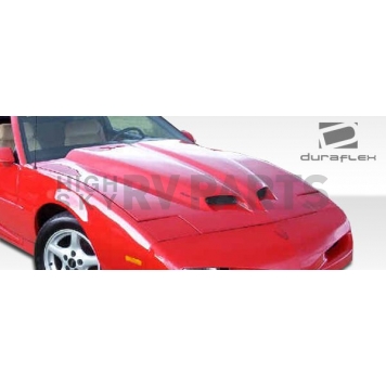 Extreme Dimensions Hood - Primered Fiberglass Black - 103479-4