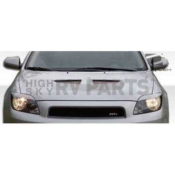 Extreme Dimensions Hood - Primered Fiberglass Black - 104182