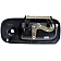 Dorman (OE Solutions) Exterior Door Handle - Black Plastic Single - 7605606