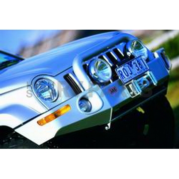 ARB Bumper Steel Powder Coated Deluxe Bar Black 1-Piece - 3444070