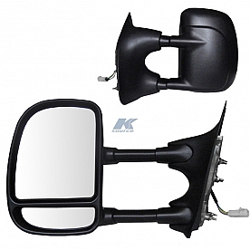 K-Source Exterior Towing Mirror Electric Rectangular Set Of 2 - 6106970F