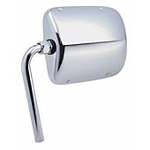 K-Source Exterior Mirror Manual Rectangular Silver Single - RH093