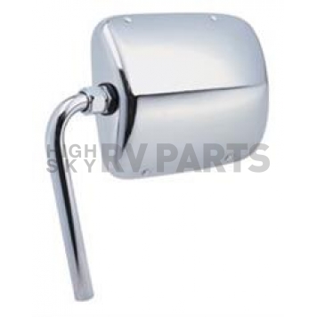 K-Source Exterior Mirror Manual Rectangular Silver Single - RH093