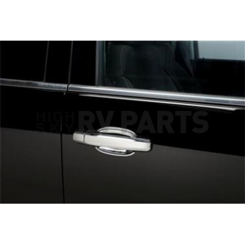 Putco Exterior Door Handle Cover - Silver ABS Plastic Chrome Plated - 400241