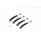 Putco Exterior Door Handle Cover - Silver ABS Plastic Chrome Plated - 400440