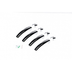 Putco Exterior Door Handle Cover - Silver ABS Plastic Chrome Plated - 400440