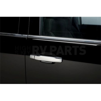 Putco Exterior Door Handle Cover - Silver ABS Plastic Chrome Plated - 400440-1