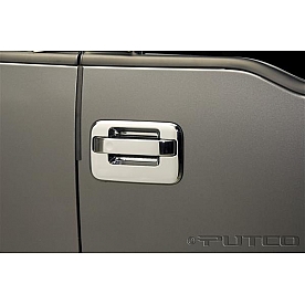Putco Exterior Door Handle Cover - Silver ABS Plastic Chrome Plated - 401001
