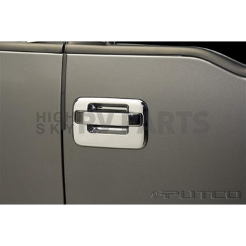 Putco Exterior Door Handle Cover - Silver ABS Plastic Chrome Plated - 401001