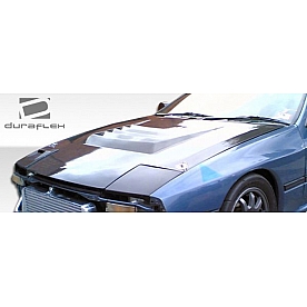 Extreme Dimensions Hood - Primered Fiberglass Black - 104229