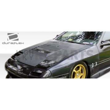 Extreme Dimensions Hood - Primered Fiberglass Black - 104229-1