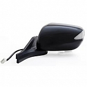 K-Source Exterior Mirror Electric OEM Black Single - 63598H