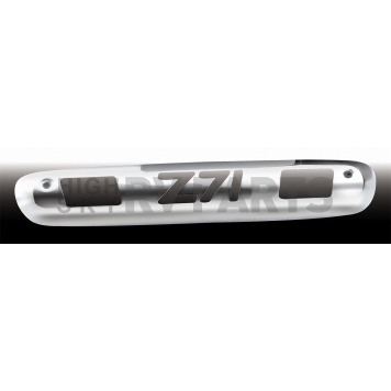 All Sales Center High Mount Stop Light Cover - Silver Polished Z71 Aluminum - 98008P
