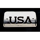 All Sales Center High Mount Stop Light Cover - Silver Polished USA Aluminum - 94406P
