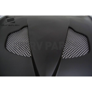 Extreme Dimensions Hood - Primered Fiberglass Black - 104439-1