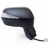 K-Source Exterior Mirror Electric OEM Black Single - 63601H