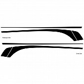Trimbrite Body Graphics - Silver Set for 2011 Camaro - 201156