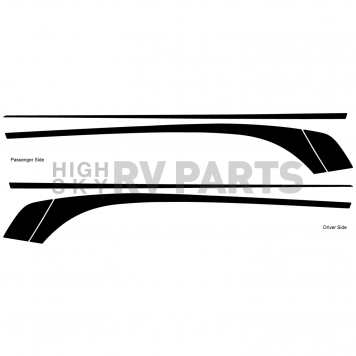 Trimbrite Body Graphics - Silver Set for 2011 Camaro - 201156