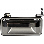 Help! By Dorman Exterior Door Handle - Plastic Black With Silver Trim Single - 77140