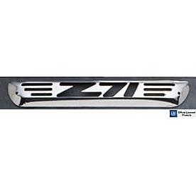 All Sales Center High Mount Stop Light Cover - Silver Polished Z71 Aluminum - 95008P