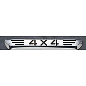 All Sales Center High Mount Stop Light Cover - Silver Polished 4X4 Aluminum - 95004P