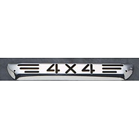 All Sales Center High Mount Stop Light Cover - Silver Polished 4X4 Aluminum - 95004P