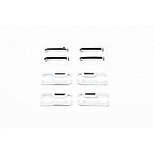 Putco Exterior Door Handle Cover - Silver ABS Plastic Chrome Plated - 401063