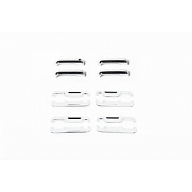 Putco Exterior Door Handle Cover - Silver ABS Plastic Chrome Plated - 401063