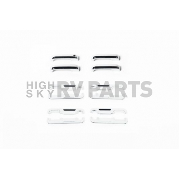 Putco Exterior Door Handle Cover - Silver ABS Plastic Chrome Plated - 401063