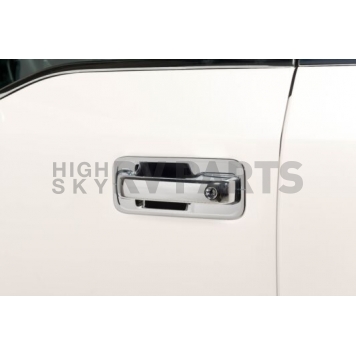 Putco Exterior Door Handle Cover - Silver ABS Plastic Chrome Plated - 401063-1