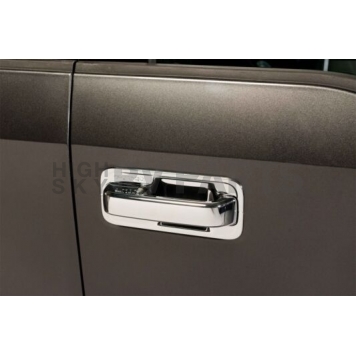 Putco Exterior Door Handle Cover - Silver ABS Plastic Chrome Plated - 401063-2