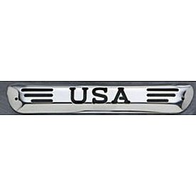 All Sales Center High Mount Stop Light Cover - Silver Polished USA Aluminum - 95400P