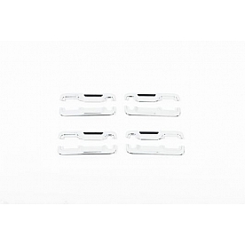 Putco Exterior Door Handle Cover - Silver ABS Plastic Chrome Plated - 401064