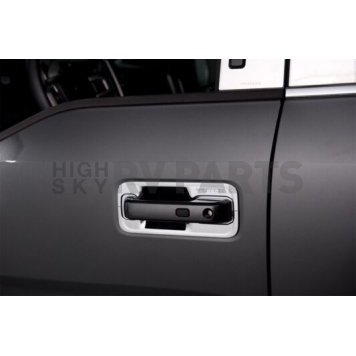 Putco Exterior Door Handle Cover - Silver ABS Plastic Chrome Plated - 401064-1