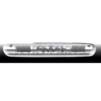 All Sales Center High Mount Stop Light Cover - Silver Polished 4X4 Aluminum - 98004P